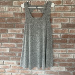 Aerie Open Back Twist Strap Dress Gray L / XL